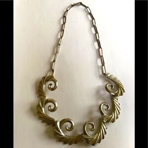 Artisan Sterling Leaf Fronds Necklace Amazing